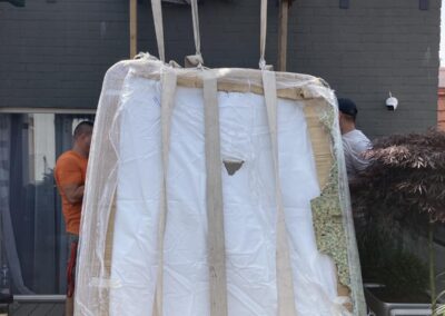 Jacuzzi húzása a tetőre