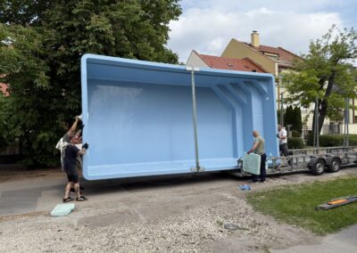 Szállító trélerről való levétel