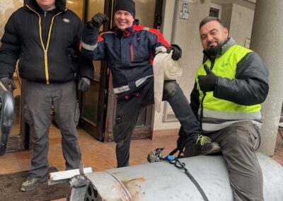 Elhasználódott kazán csere egy budapesti pincében